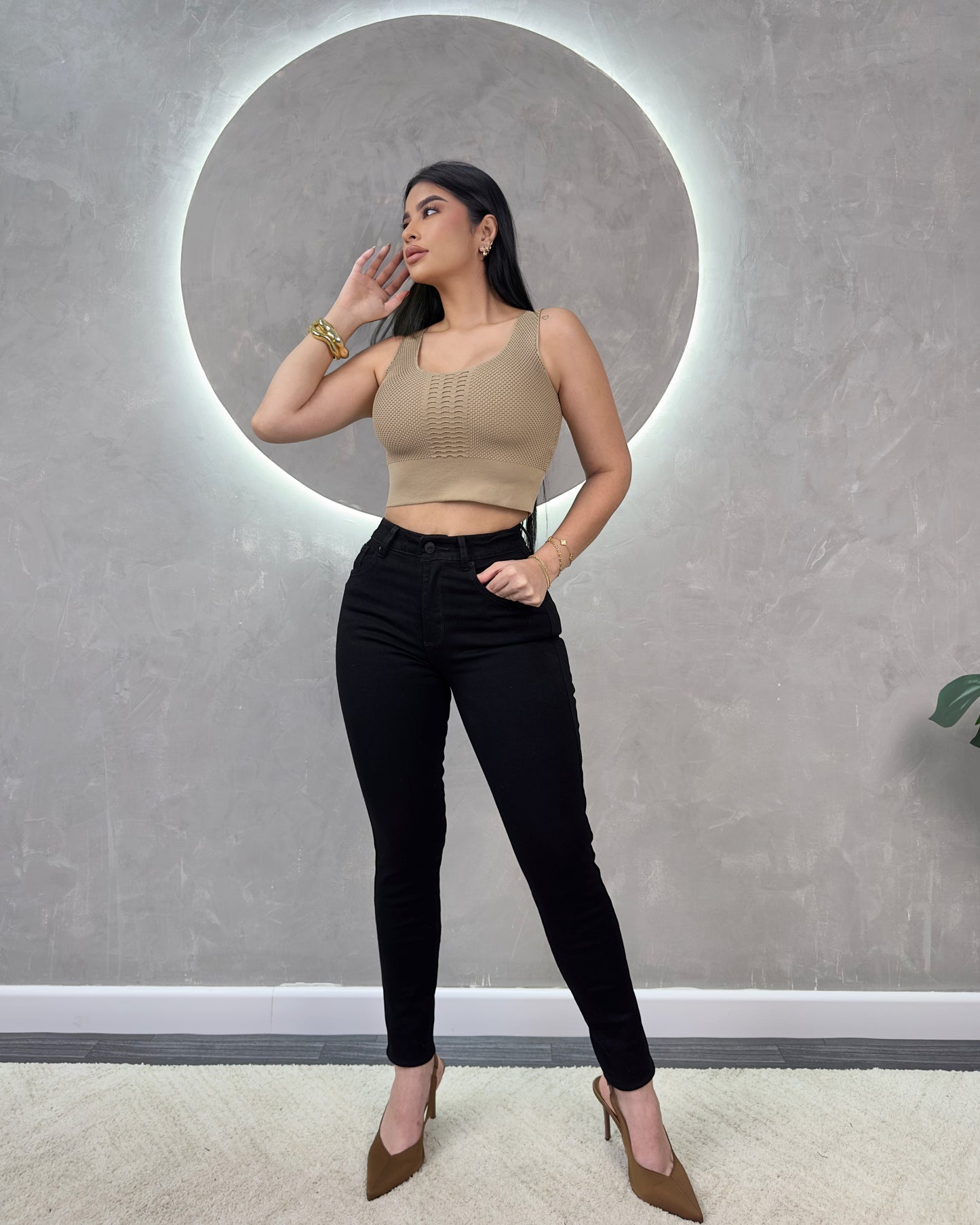 101152 Super High Waist Skinny