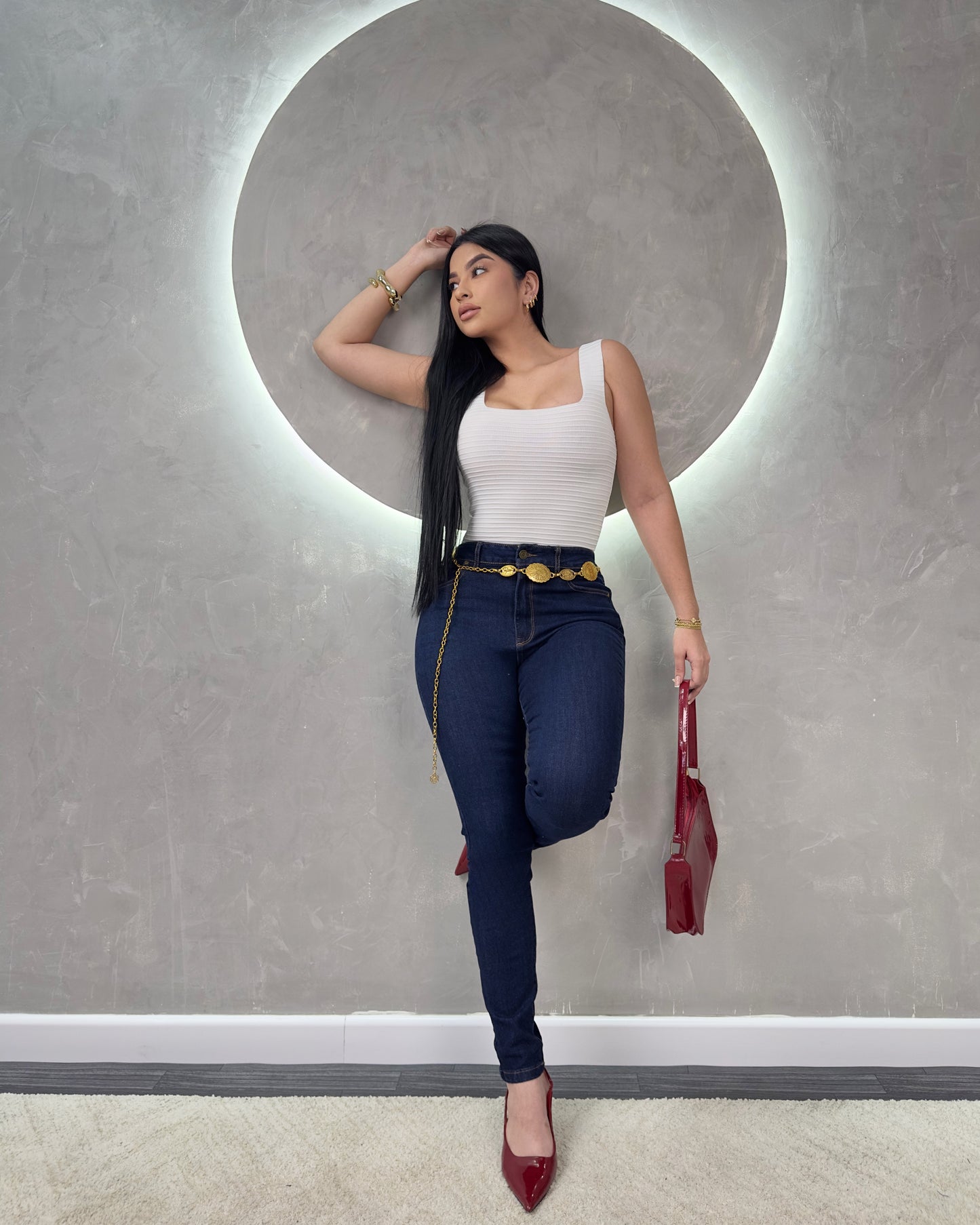 Super High Waist Skinny 100787