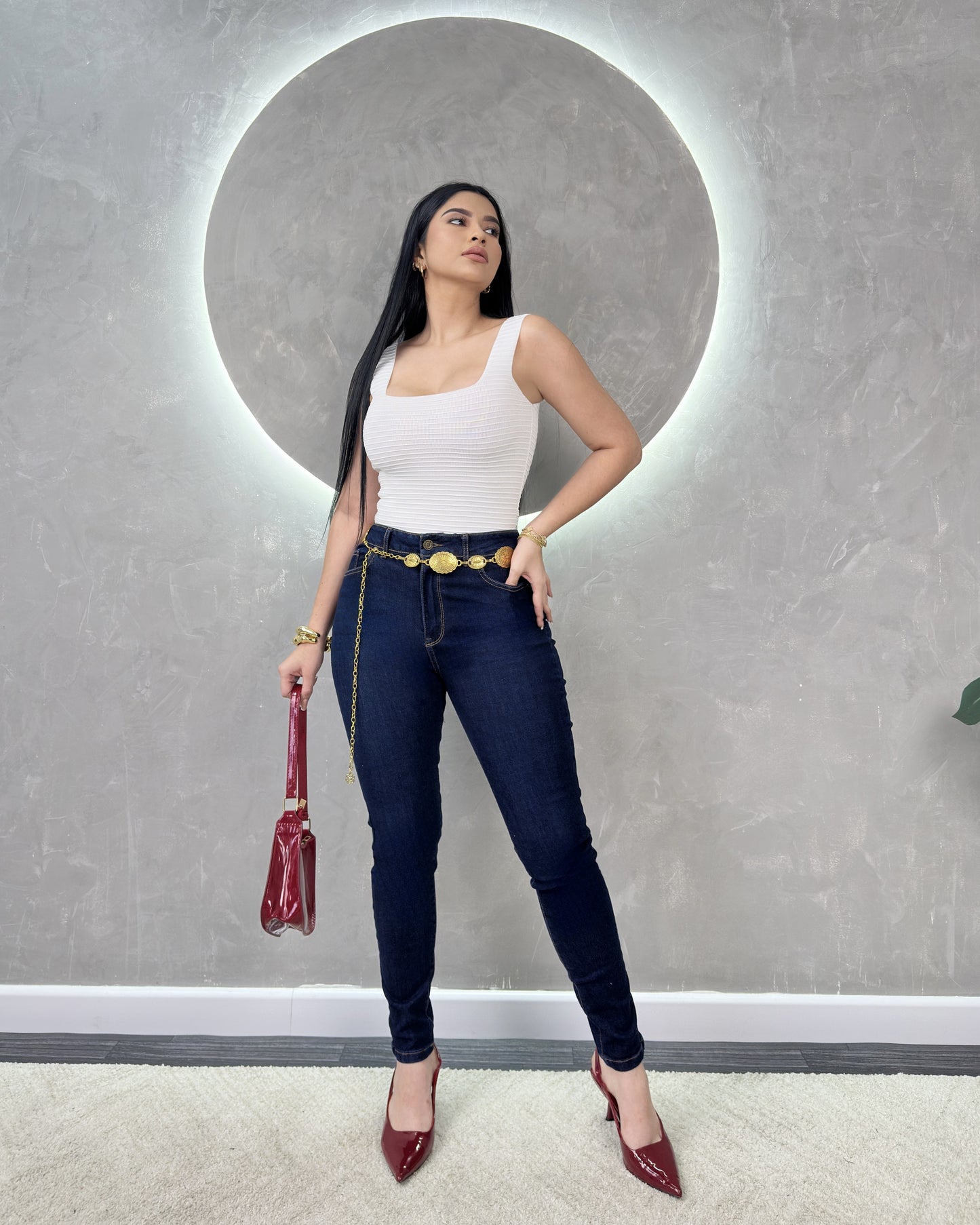 Super High Waist Skinny 100787
