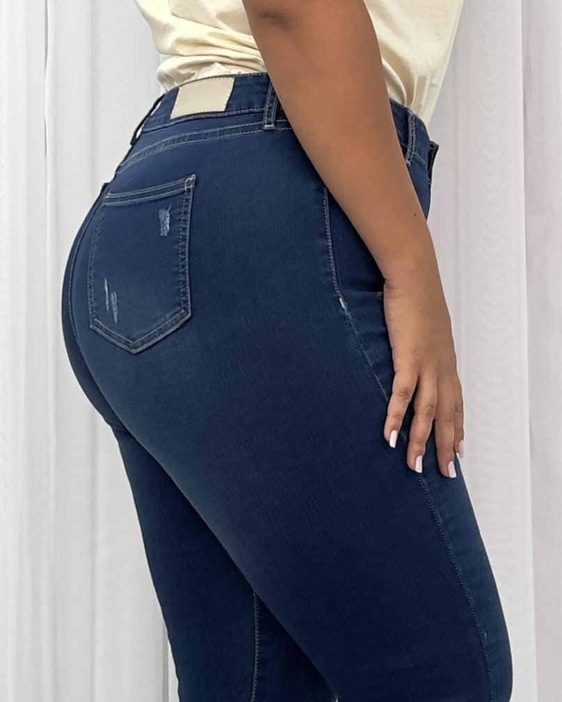 Super High Waist Skinny Plus 100712