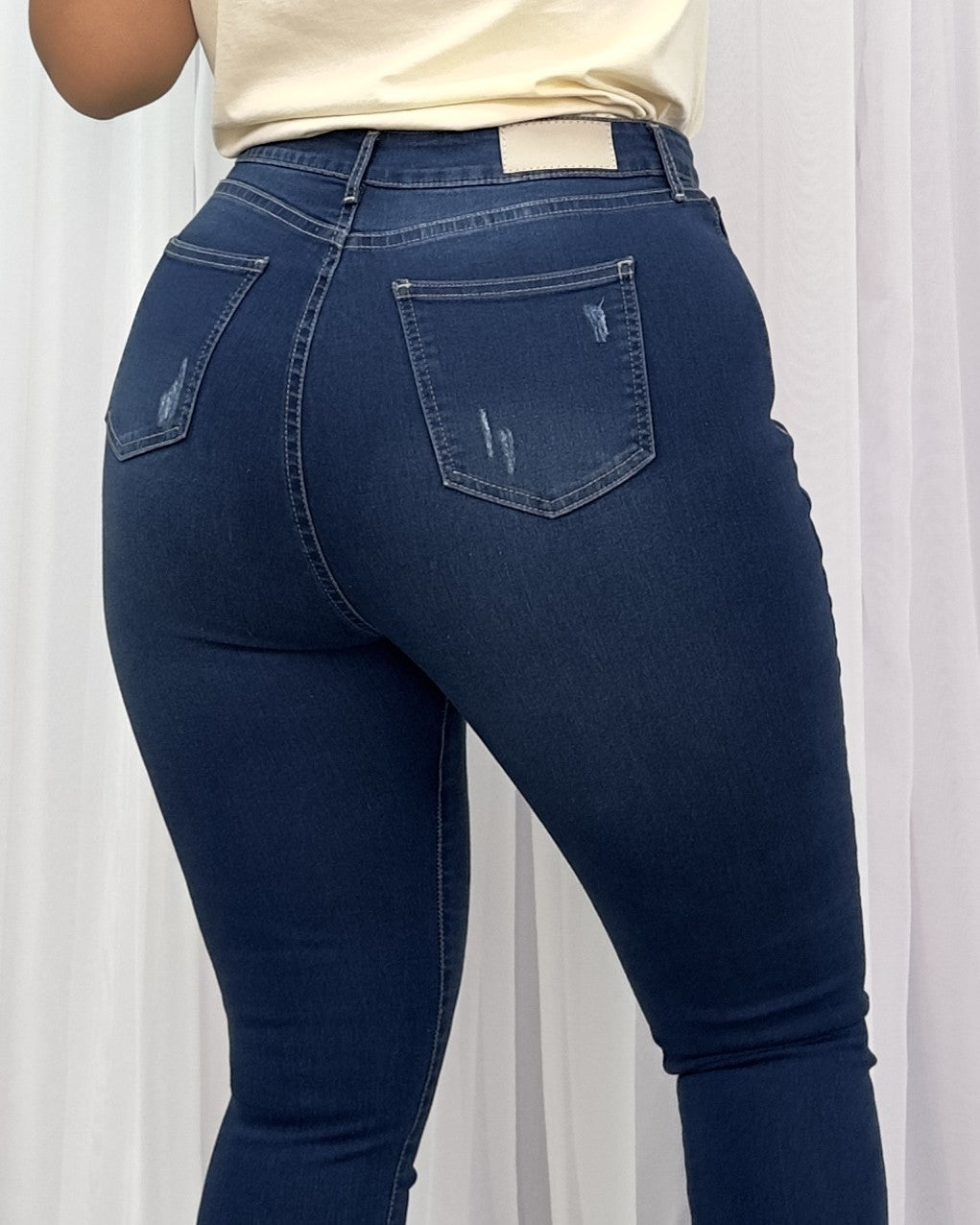 Super High Waist Skinny Plus 100712