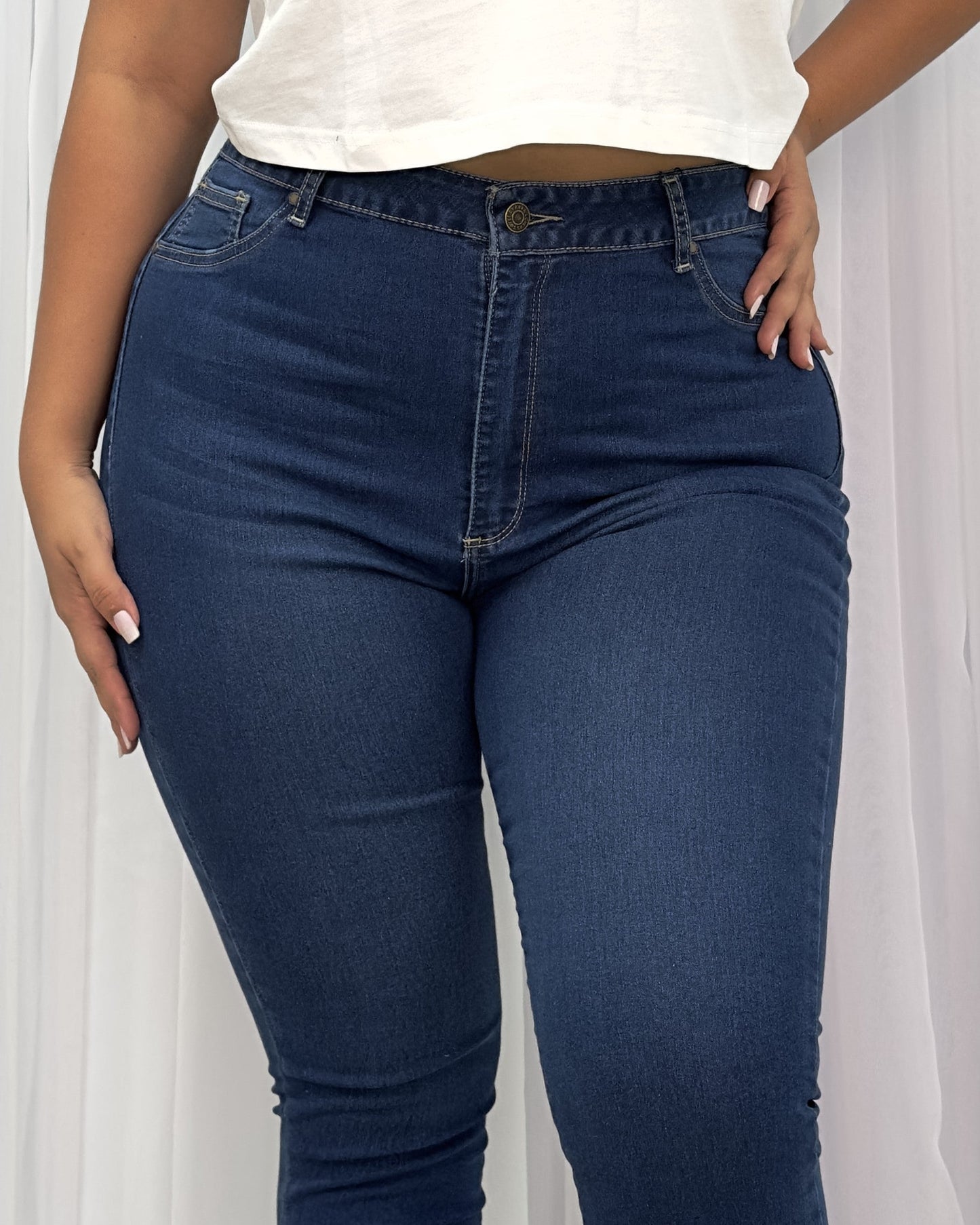 Super High Waist Skinny Plus 100715