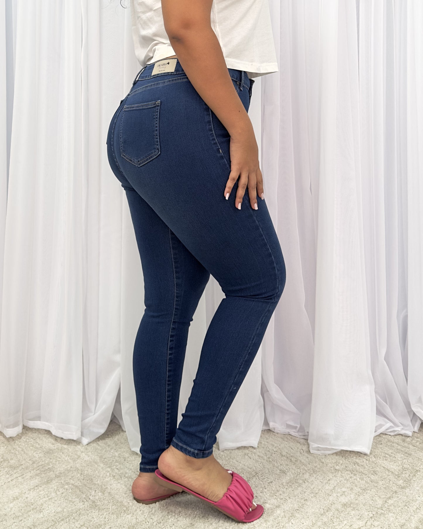 Super High Waist Skinny Plus 100715